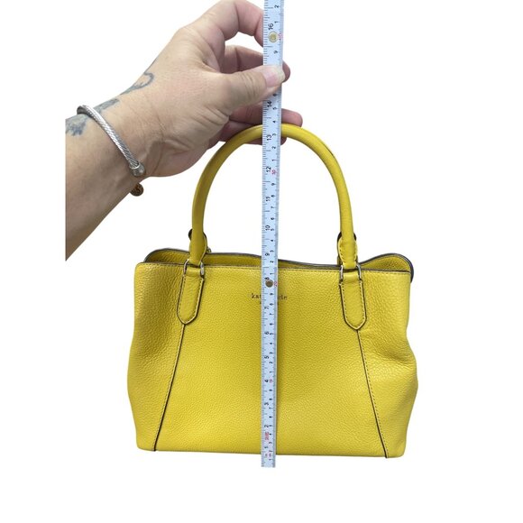 Kate Spade NY Womans Mustard Yellow Satchel Crossbody SKU 9526 - Picture 10 of 16